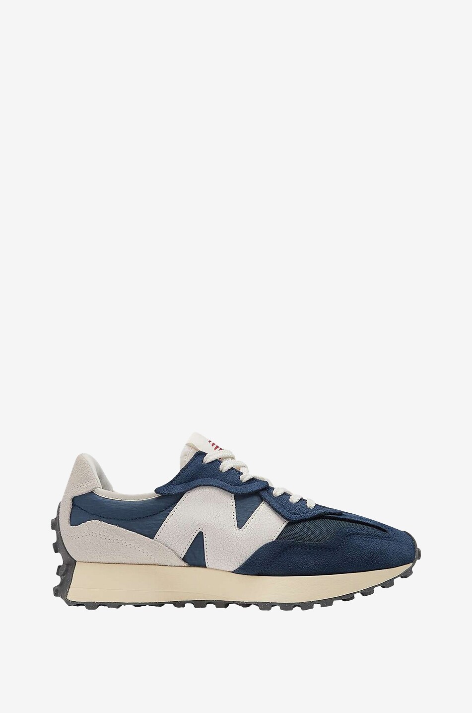 NEW BALANCE Baskets basses à lacets en daim 327 Homme BLEU FONCE 1