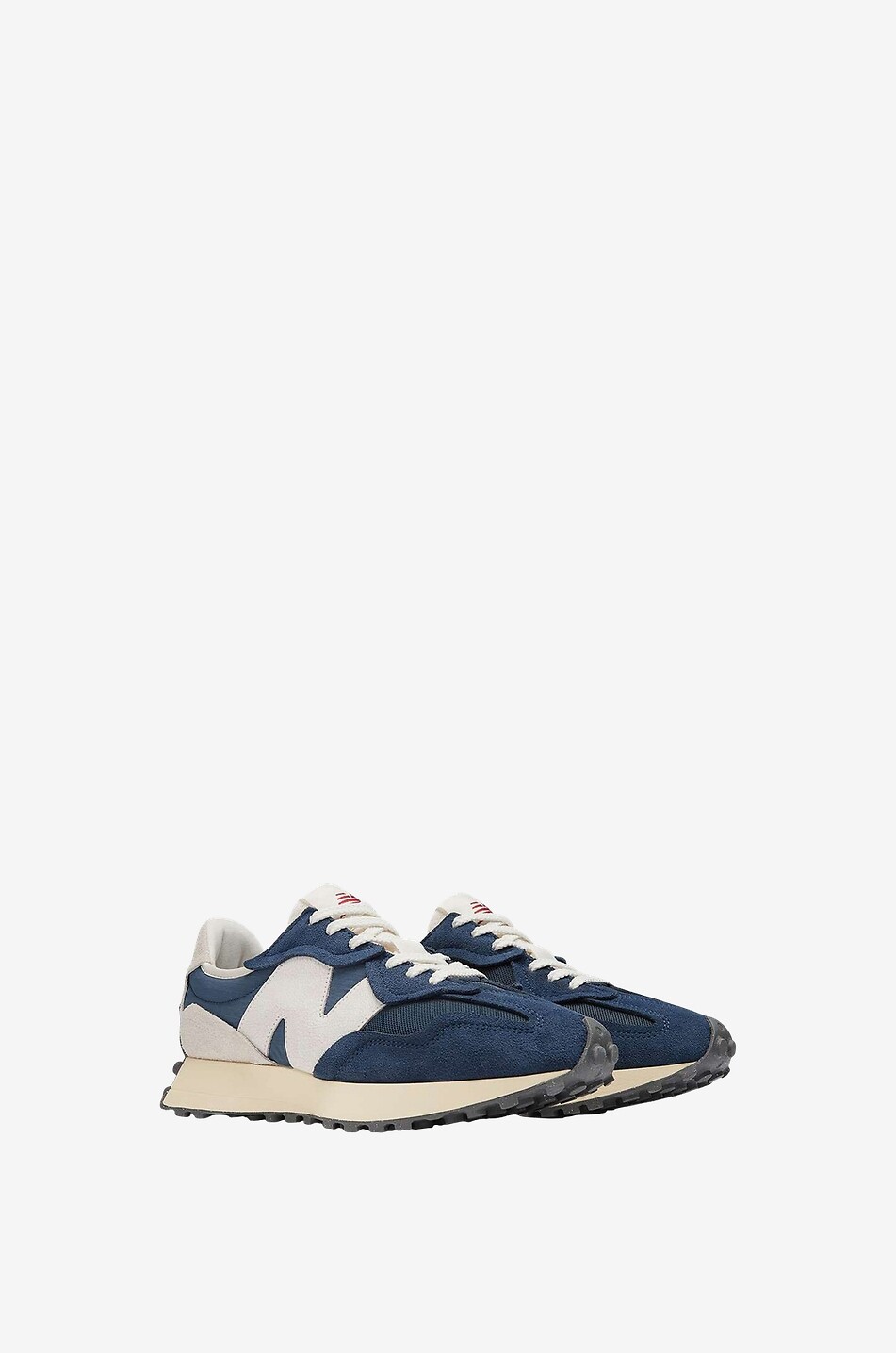 NEW BALANCE Baskets basses à lacets en daim 327 Homme BLEU FONCE 2