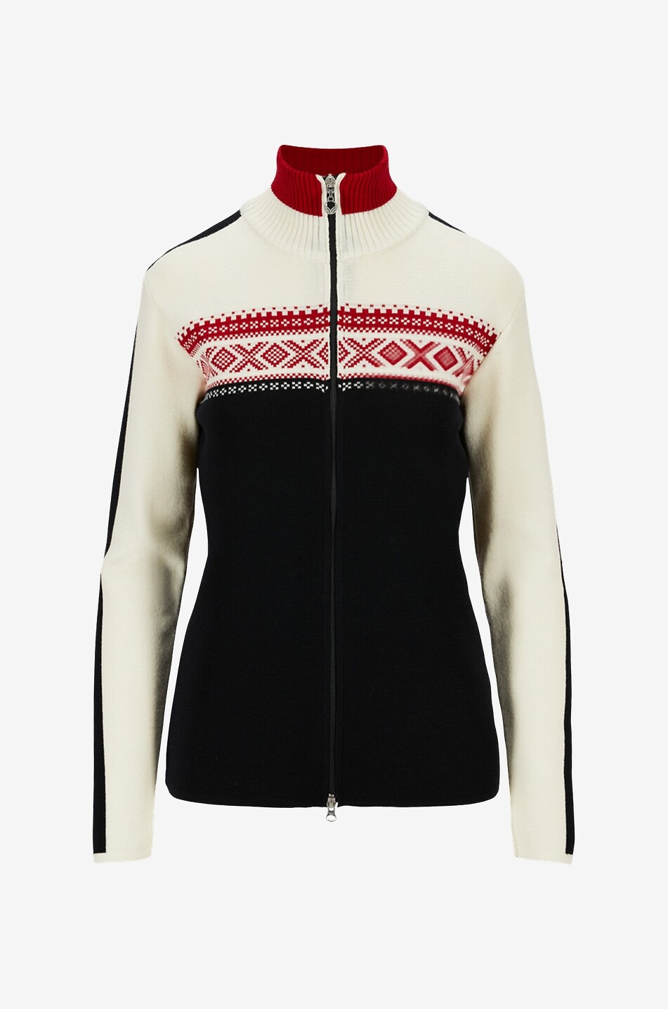 Cardigan jacquard en laine mérinos Dystingen