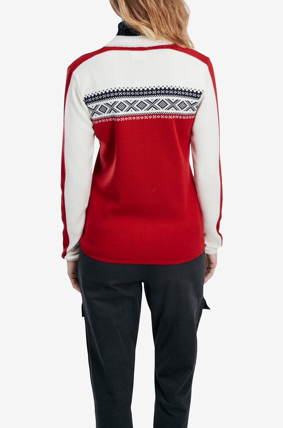 Cardigan jacquard en laine mérinos Dystingen