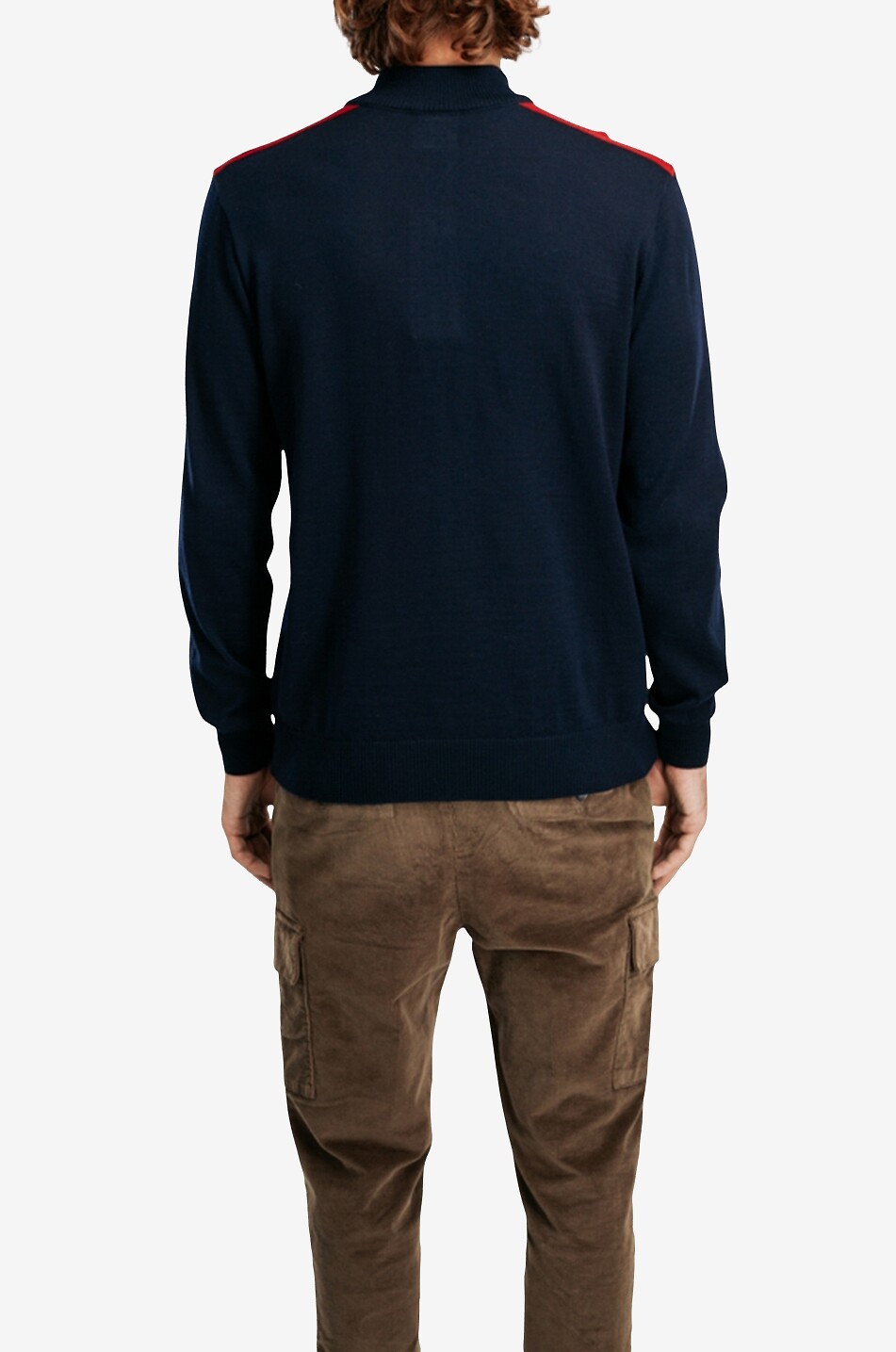 Liberg Masc half-zip jacquard jumper
