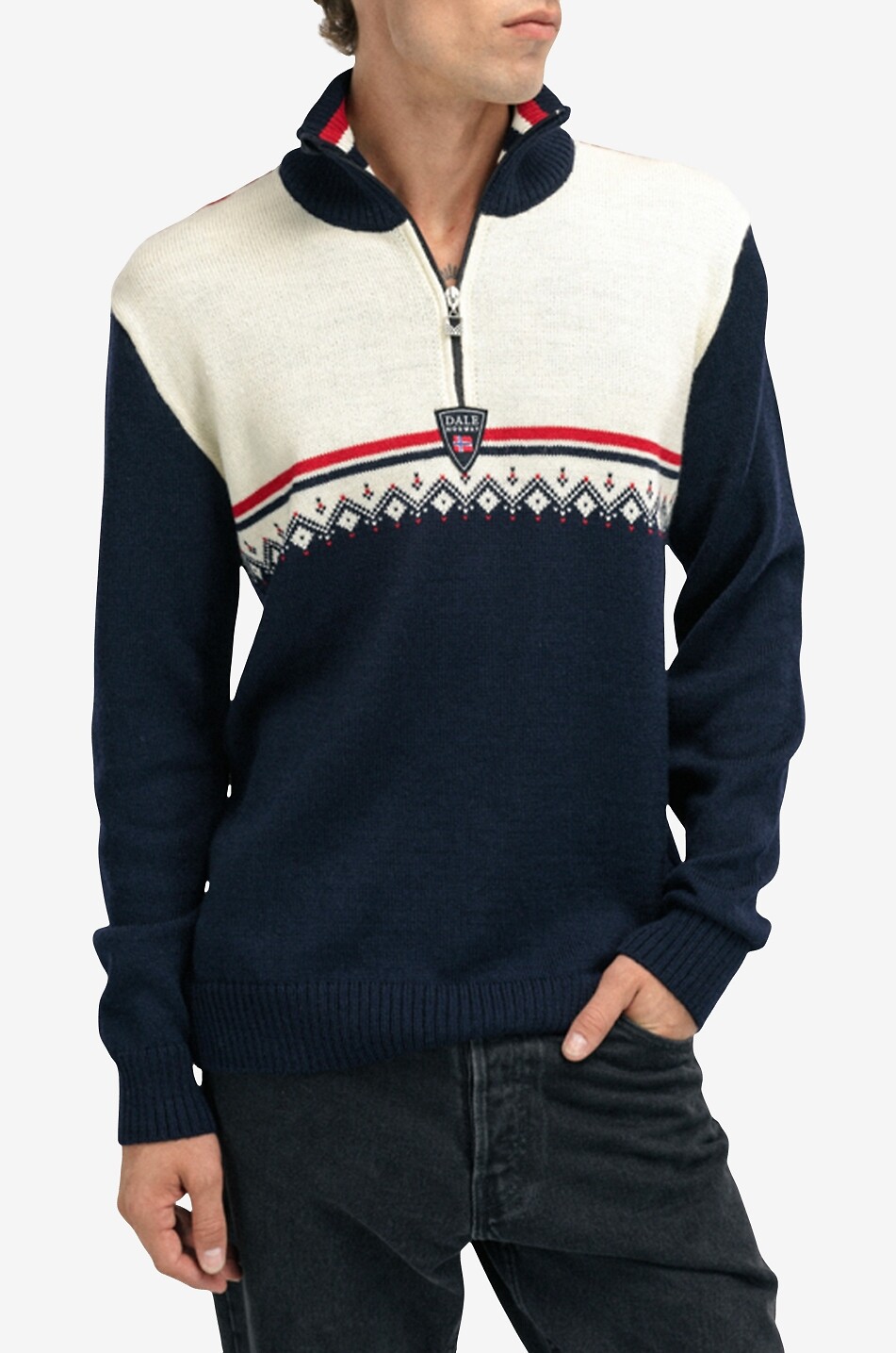 DALE OF NORWAY Pull jacquard en laine mérinos Lahti Homme MULTICOLORE 2