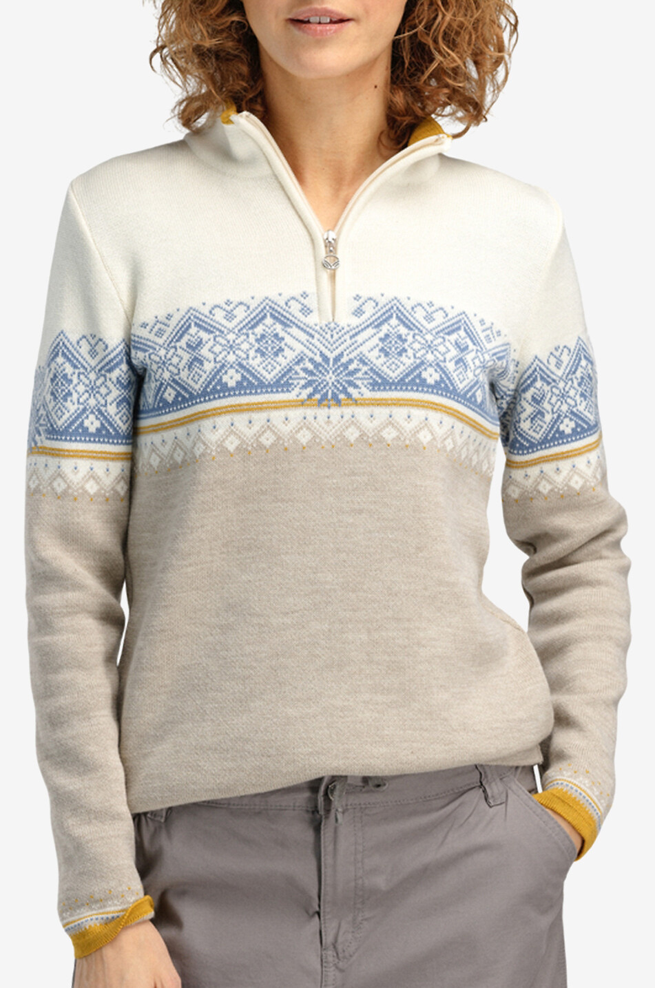 Jacquard-Pullover aus Merinowolle Moritz