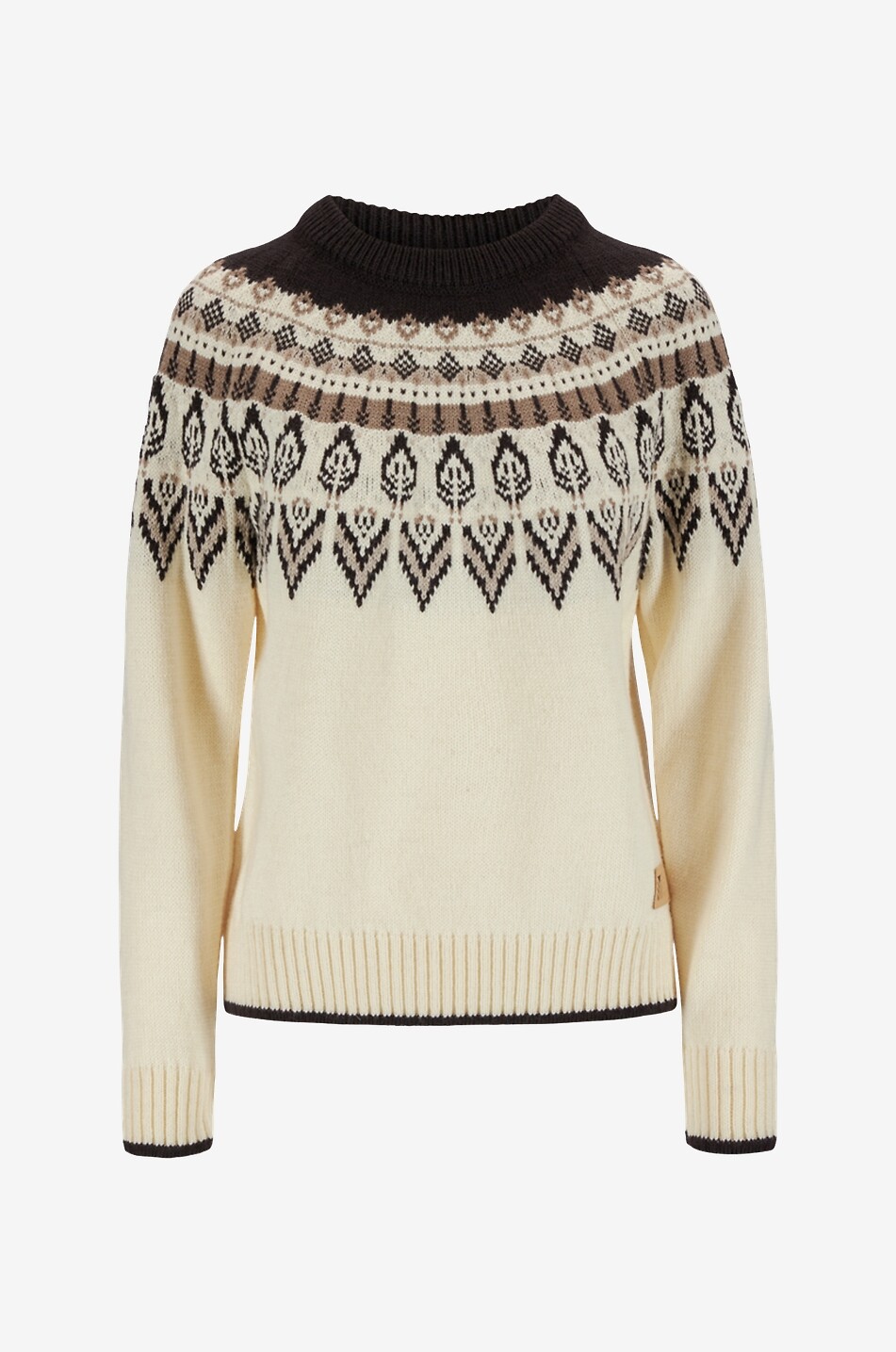 Jacquardpullover aus Wolle Sula