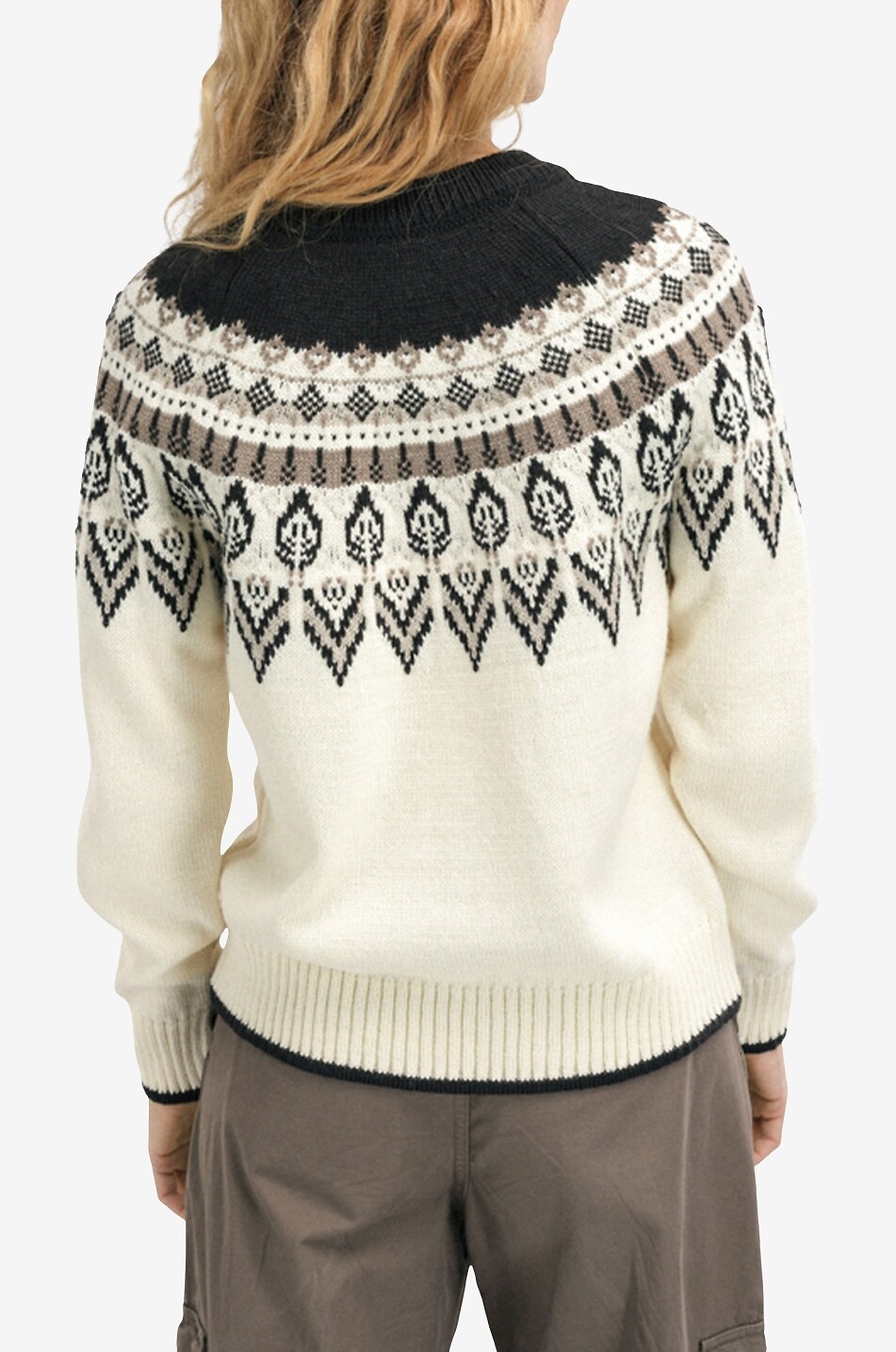 Jacquardpullover aus Wolle Sula