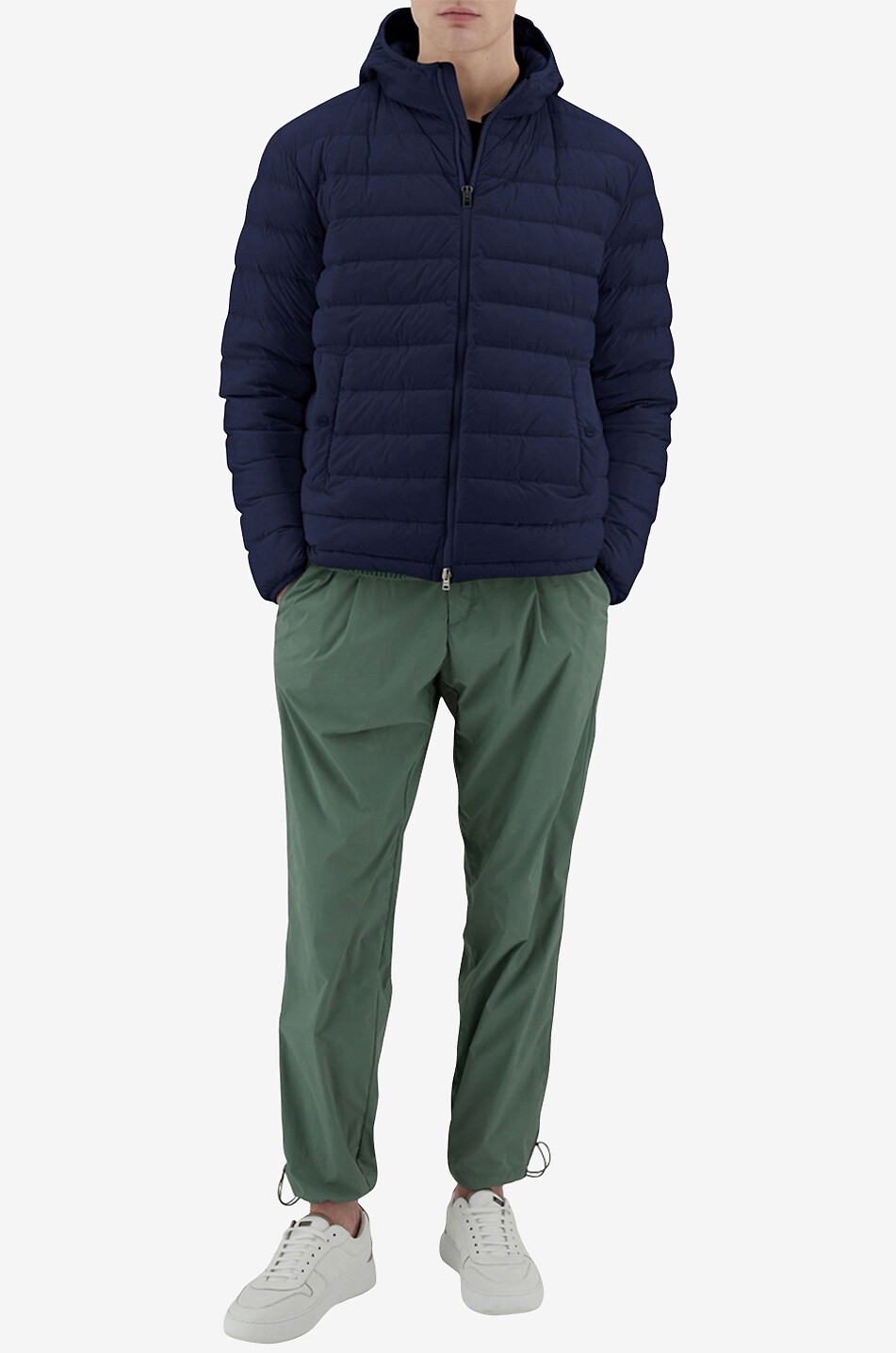 HERNO Bomber Resort lightweight puffer jacket Men DARK BLUE 4