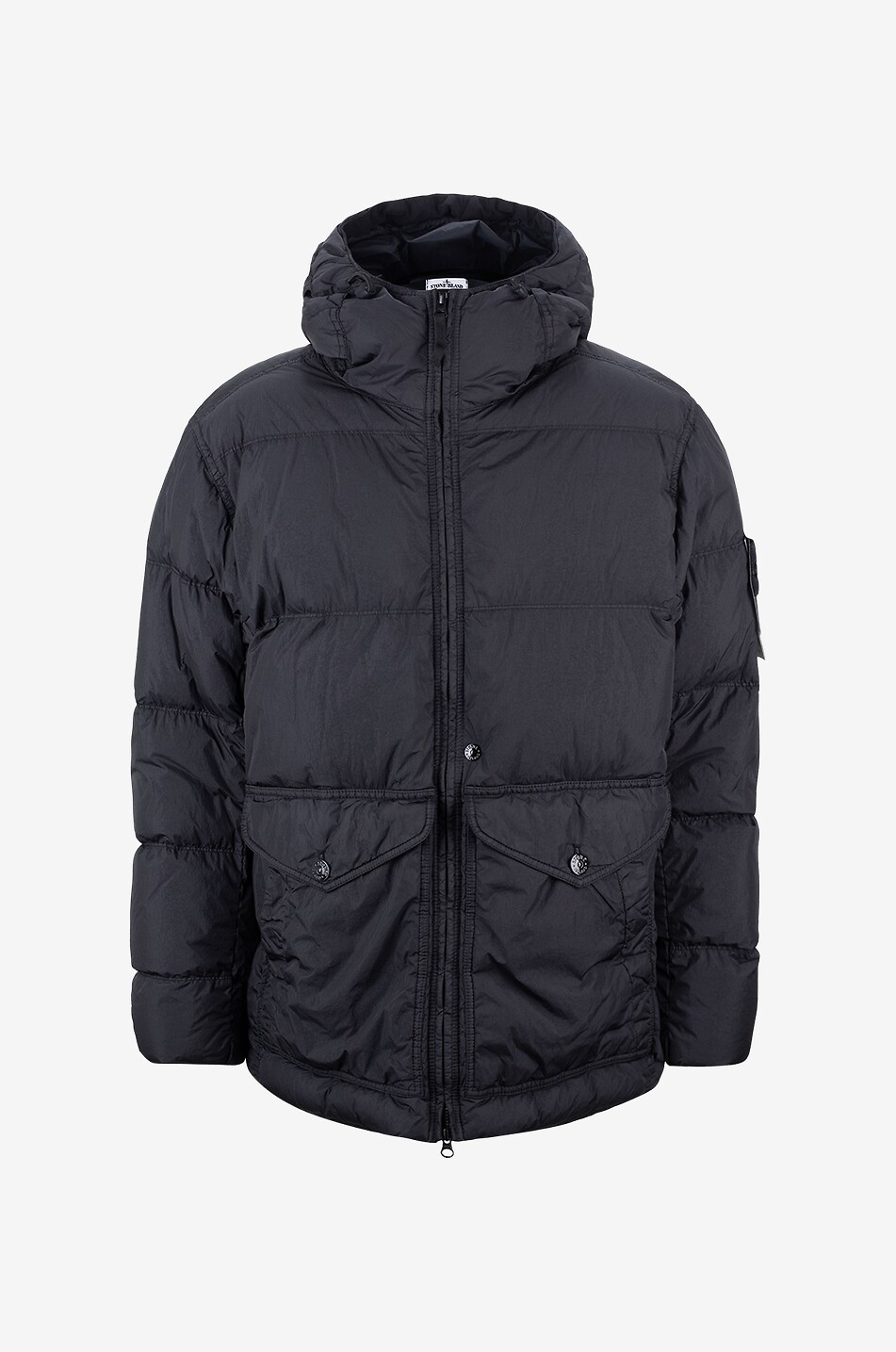 Daunenjacke mit Kapuze 40723 Garment Dyed Crinkle Reps R-NY Down