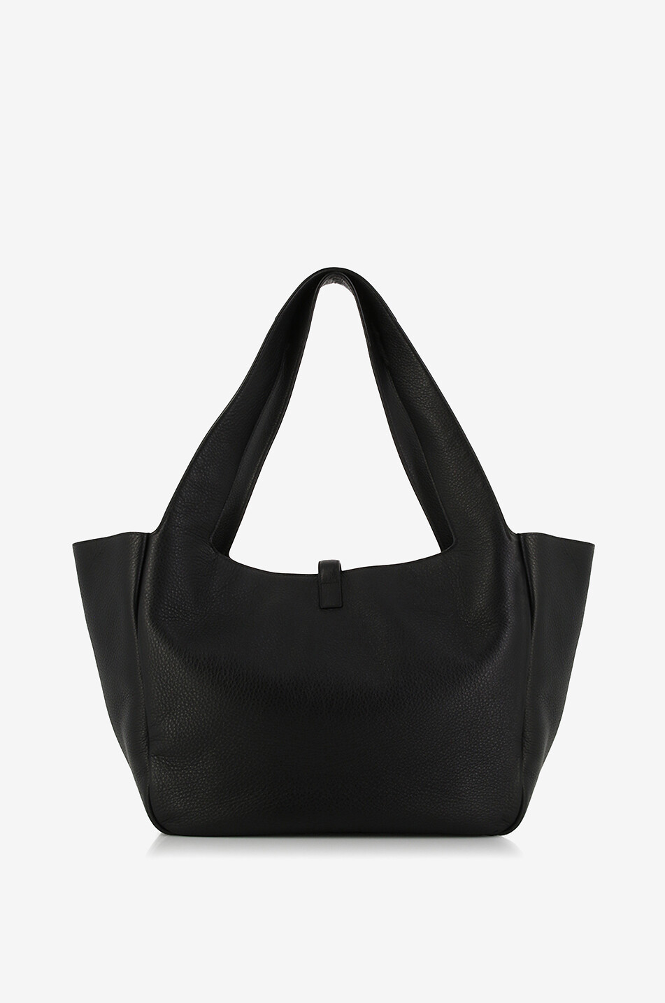 SAINT LAURENT PARIS Le 5 à 7 Bea supple grained leather tote bag Women BLACK 3