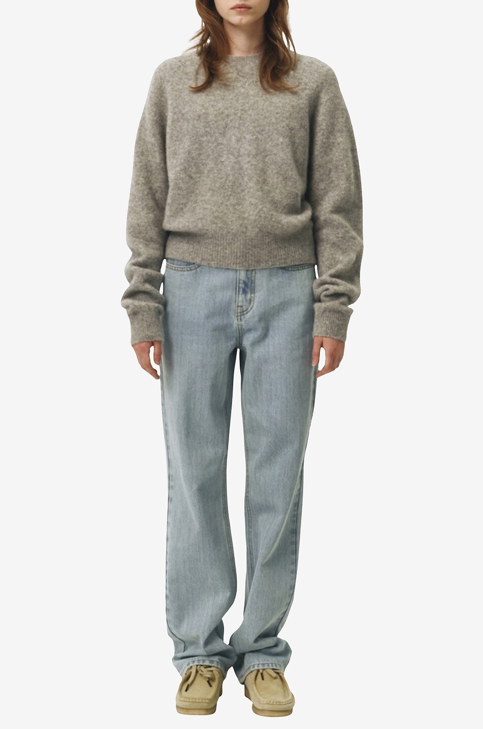 Helle weite Jeans im 90er-Look