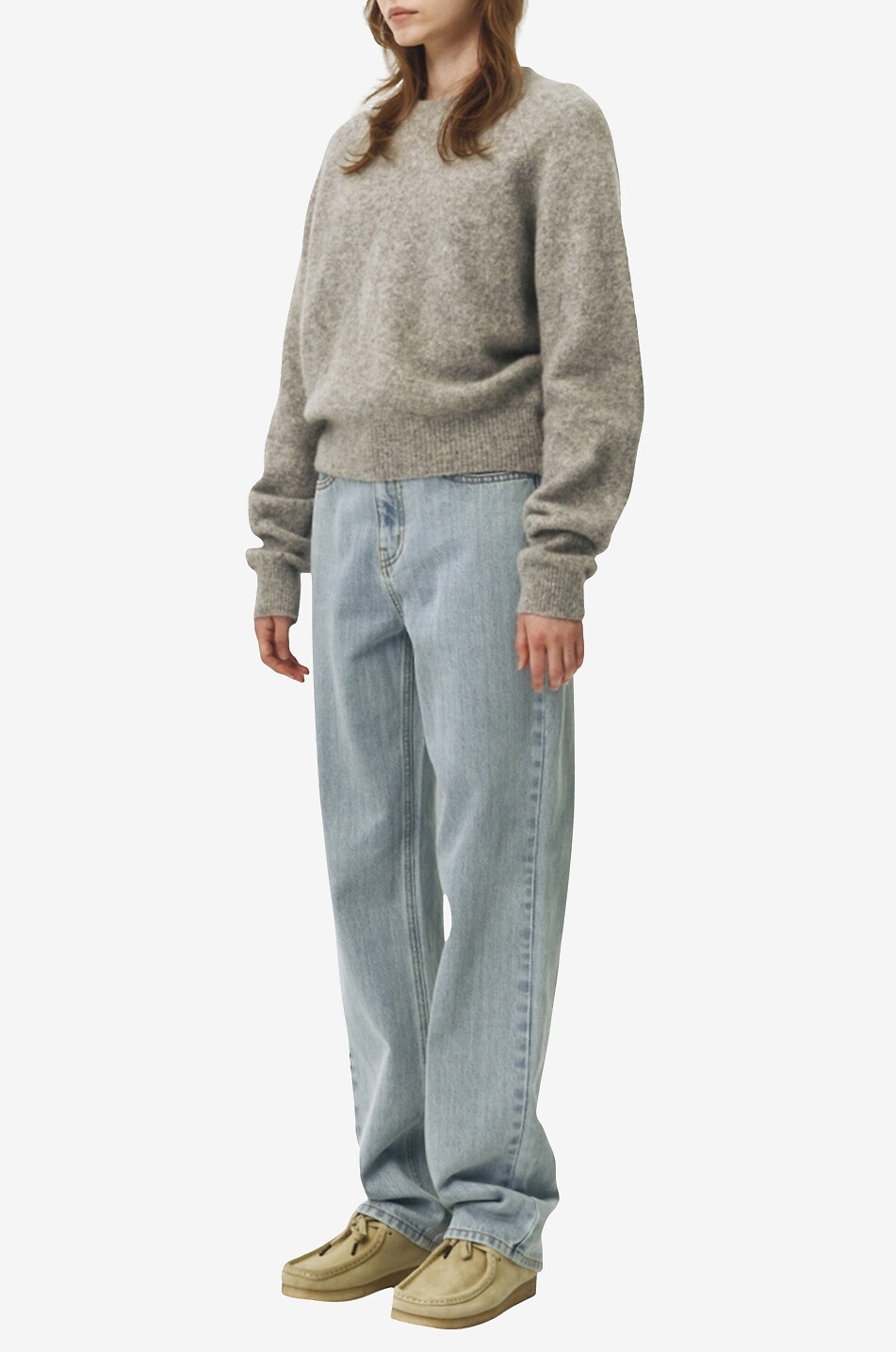 Helle weite Jeans im 90er-Look