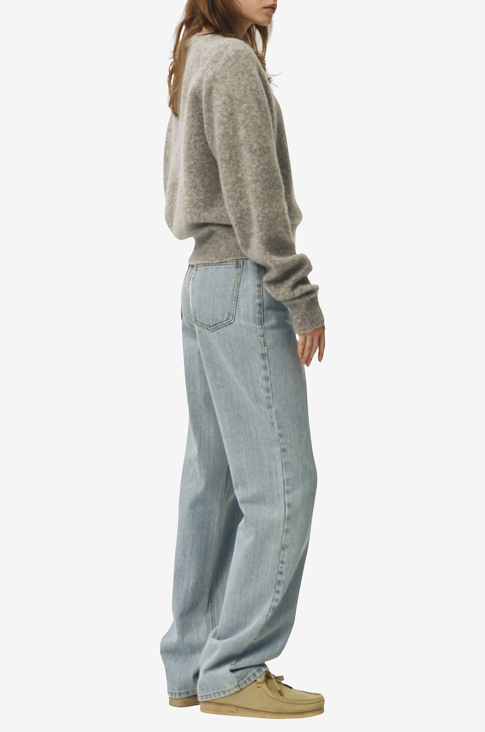 Helle weite Jeans im 90er-Look