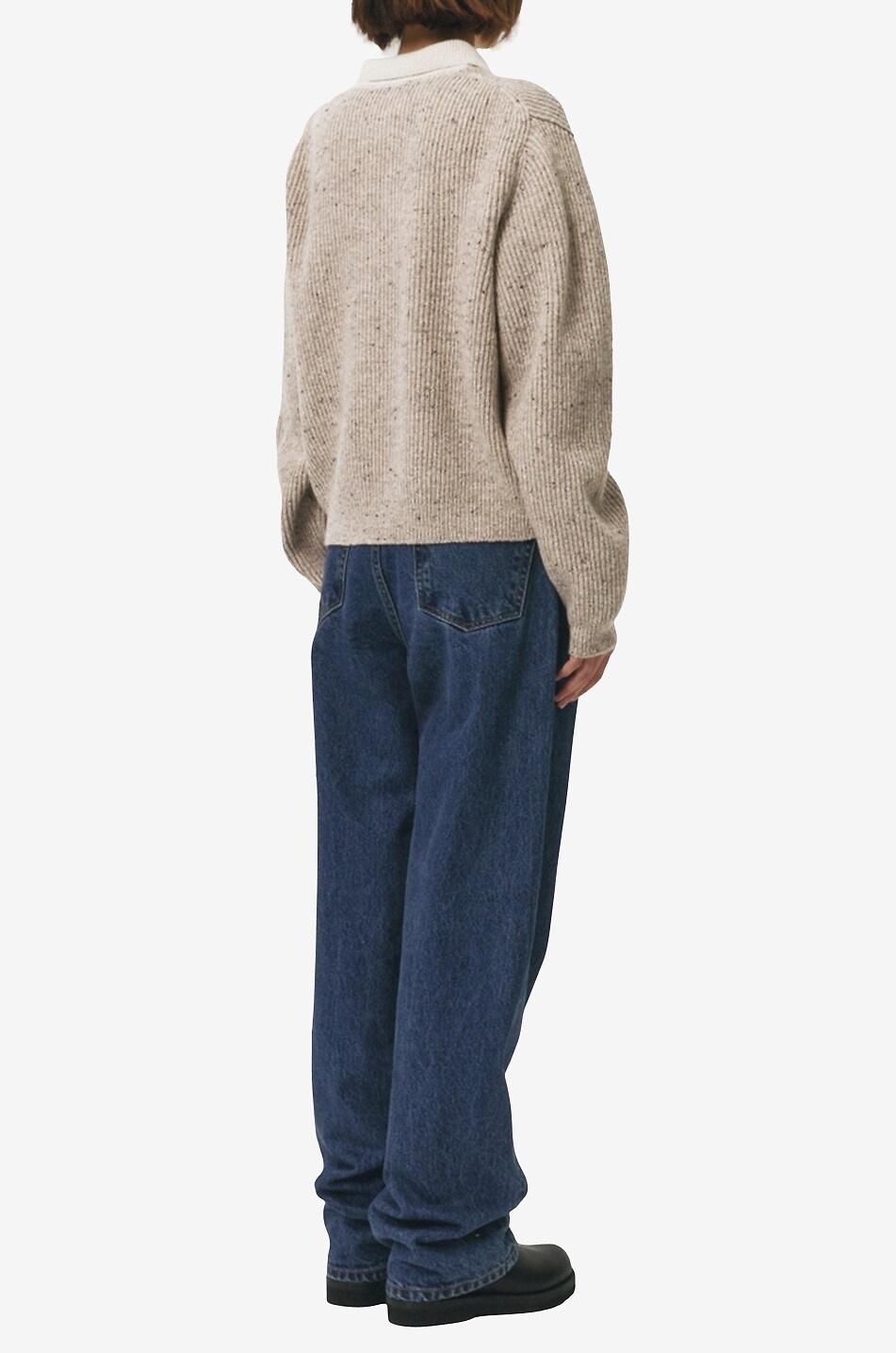 DUNST Jeans mit weitem Bein aus Baumwolle 90s Damen BLAU 5