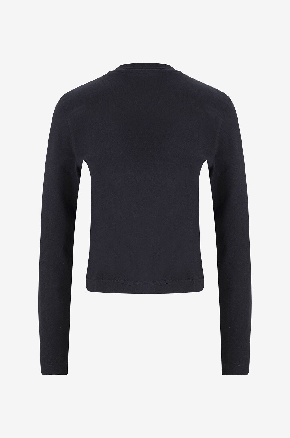 JACQUEMUS Le tshirt Gros Grain long-sleeved T-shirt Women BLACK 2