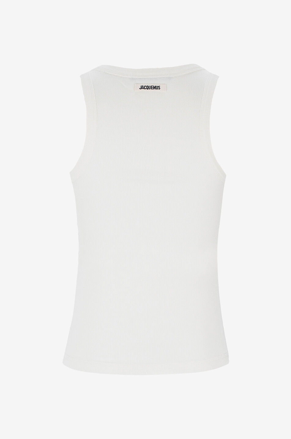 JACQUEMUS Geripptes Tanktop Le Débardeur Gros Grain Damen WEISS 2