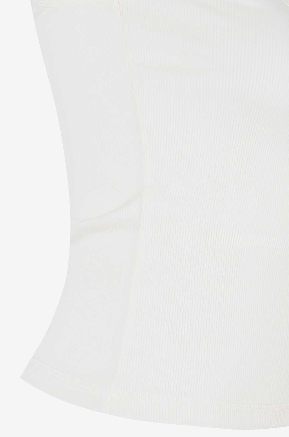 JACQUEMUS Geripptes Tanktop Le Débardeur Gros Grain Damen WEISS 3