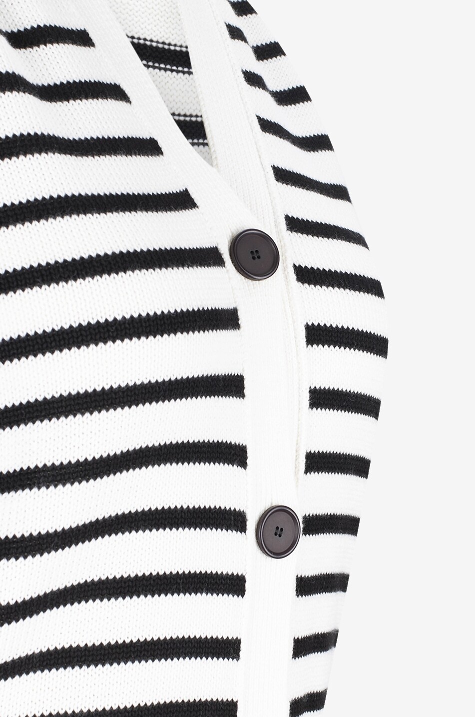 AKRIS PUNTO Gilet en maille de coton à rayures Femme MULTICOLORE 3