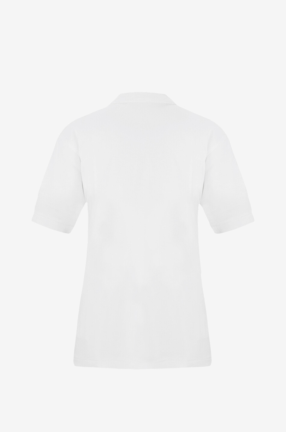 COMME DES GARCONS PLAY Black Heart short-sleeved cotton piqué polo shirt Women WHITE 2