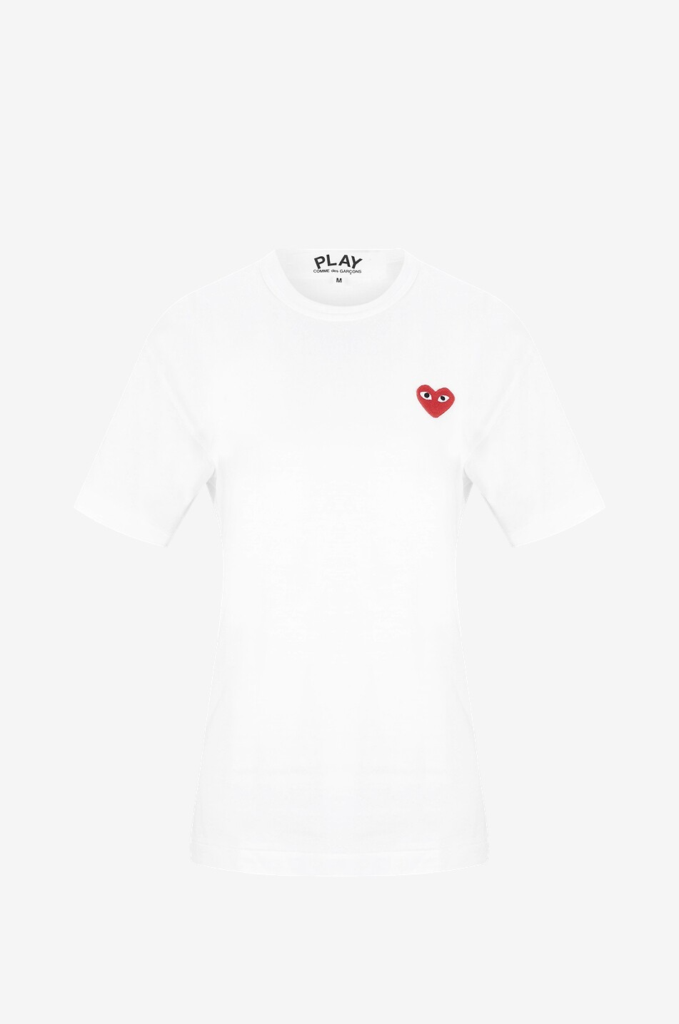 T shirt a manches courtes et col rond Red Heart COMME DES GARCONS PLAY Bongenie