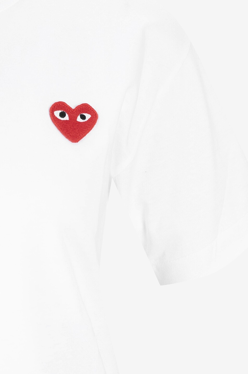 T shirt a manches courtes et col rond Red Heart COMME DES GARCONS PLAY Bongenie