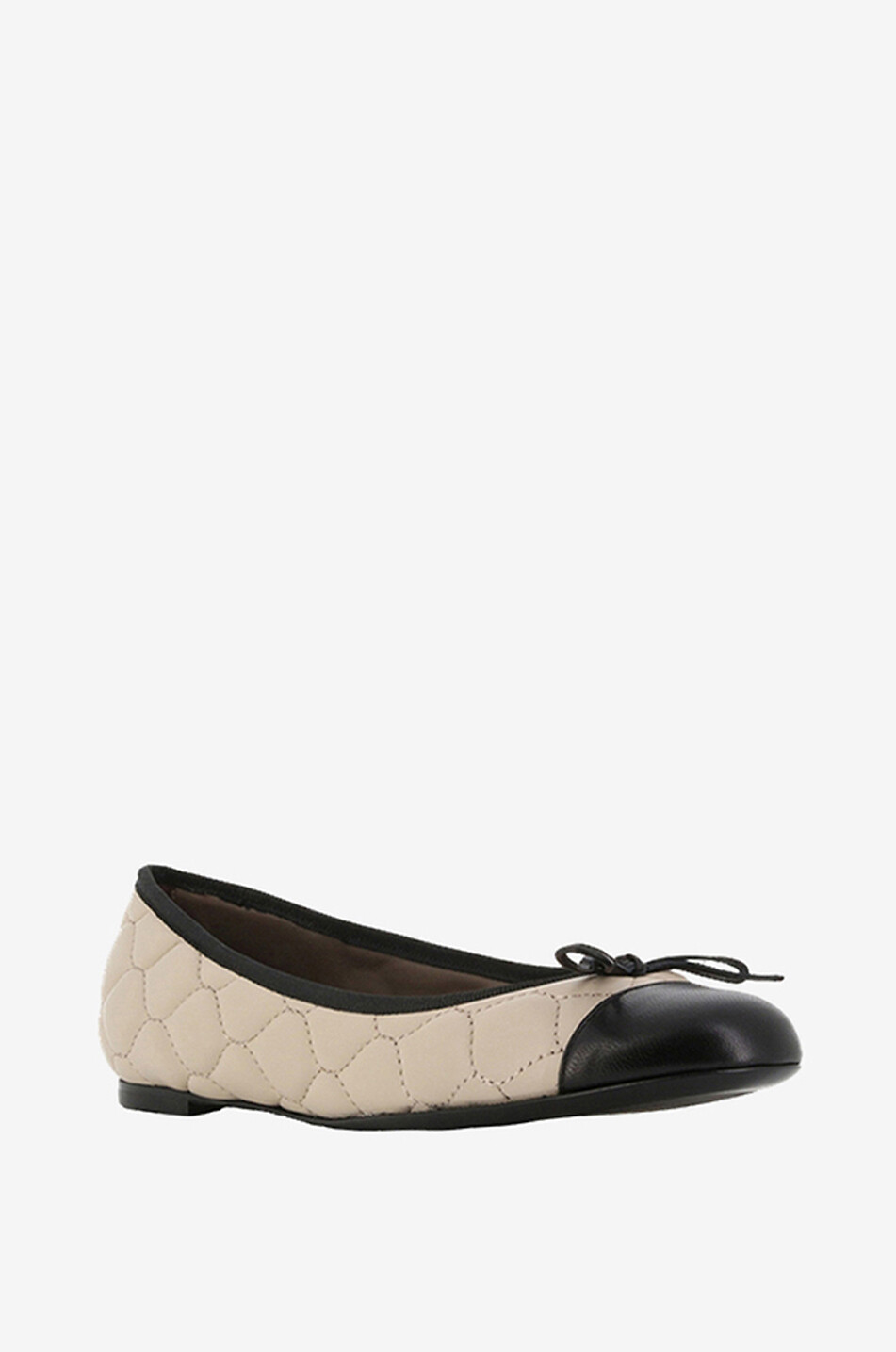BONGENIE Ballerines matelassées en cuir nappa Fly Femme BEIGE 1