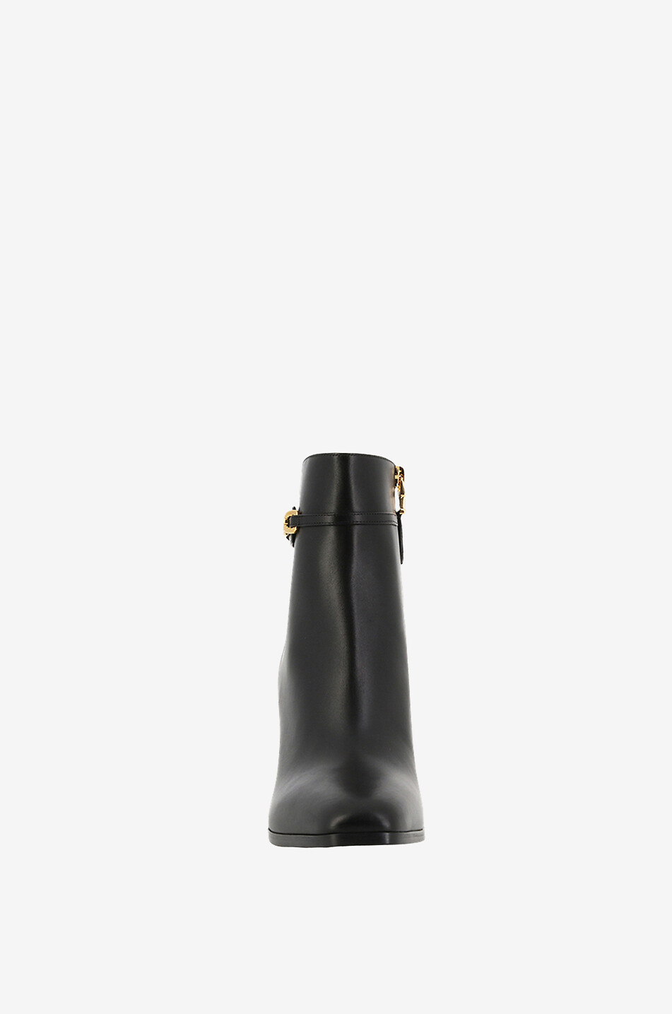 TOM FORD Bottines à talon et bout carré en cuir lisse Femme NOIR 2