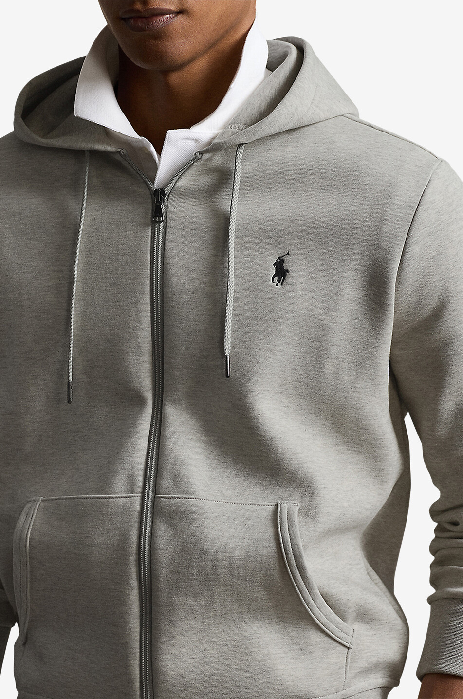 Ralph lauren hoodie grey mens sale