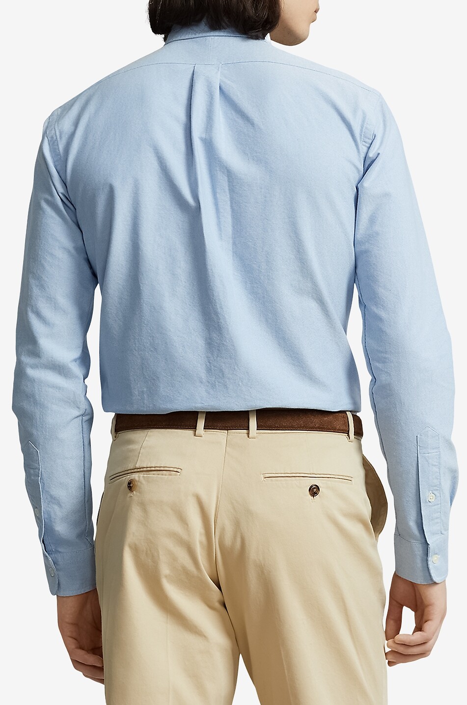 POLO RALPH LAUREN Pony Custom Fit long-sleeved polo shirt Men BLUE 5