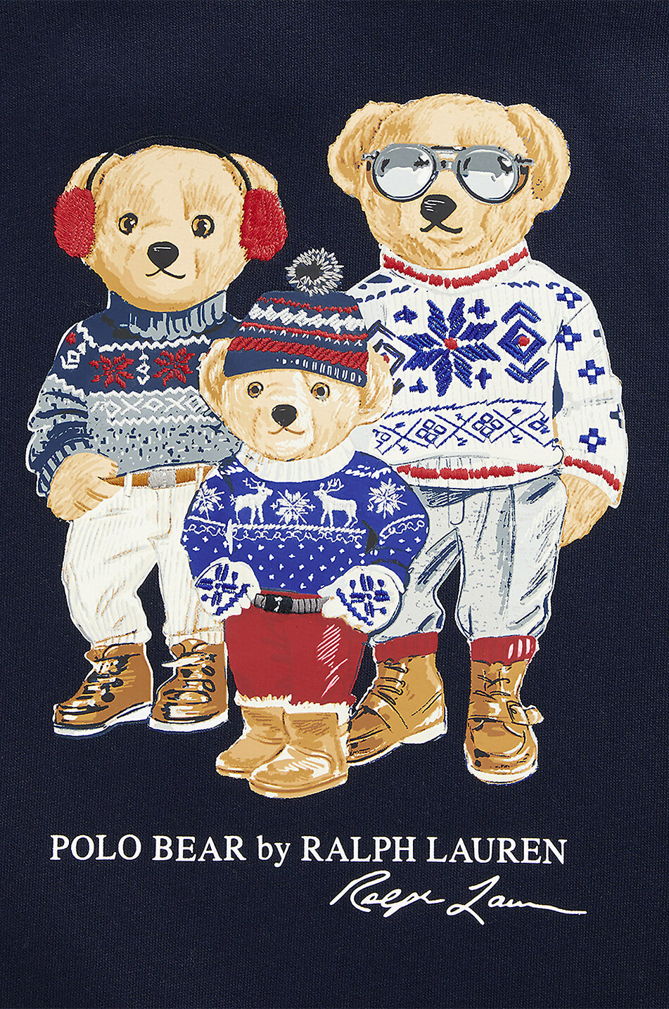 POLO RALPH LAUREN Polo Bear Family boys' hooded sweatshirt Boy DARK BLUE 3