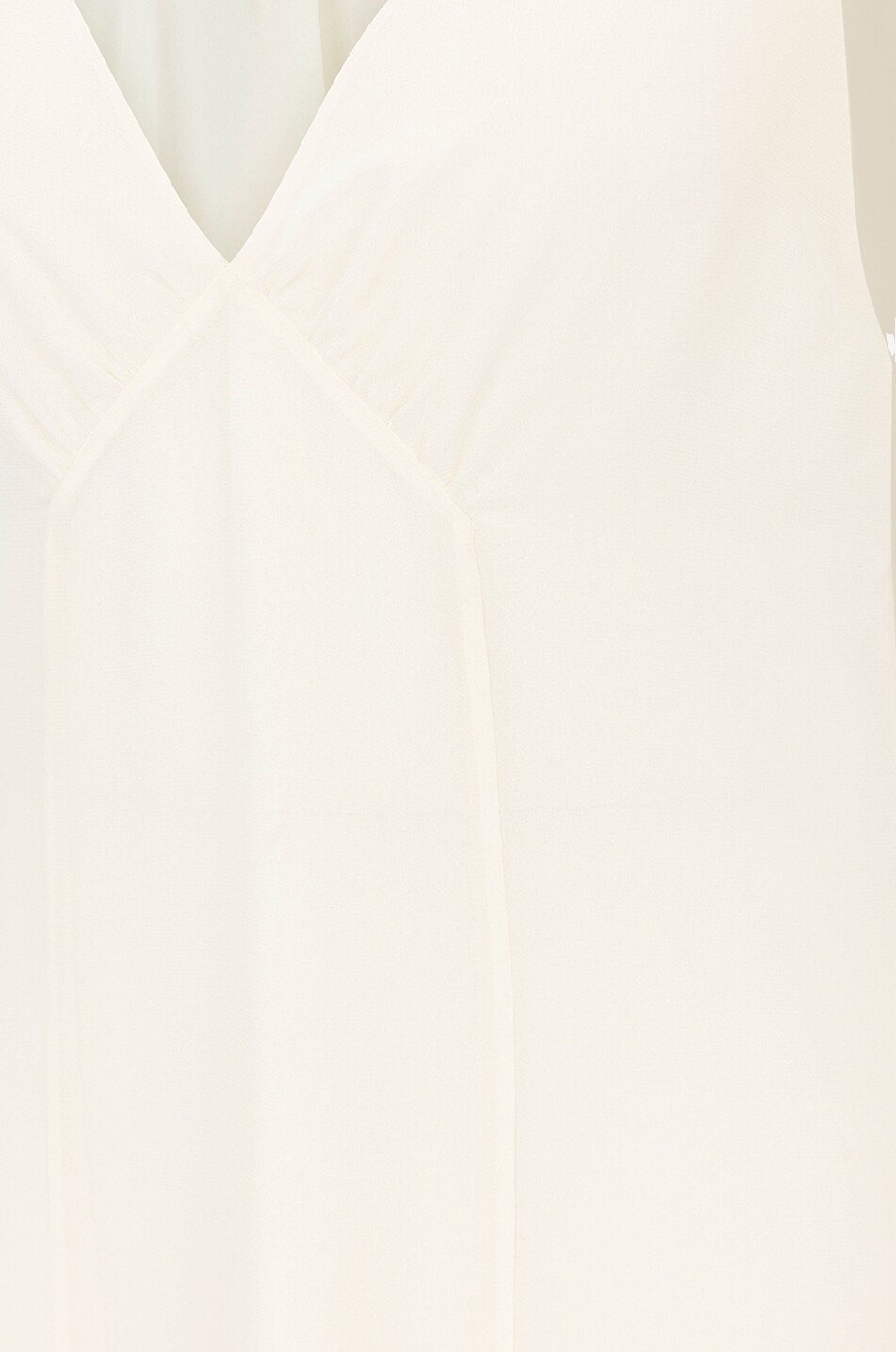 CHLOE Langes Seidengeorgette-Kleid mit Cape-Detail Floue Damen CREMEFARBEN 4