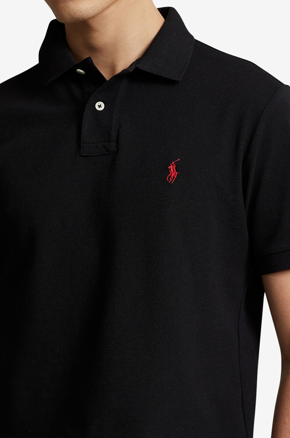 POLO RALPH LAUREN Kurzarm-T-Shirt Pony Custom Slim Fit Herren SCHWARZ 5