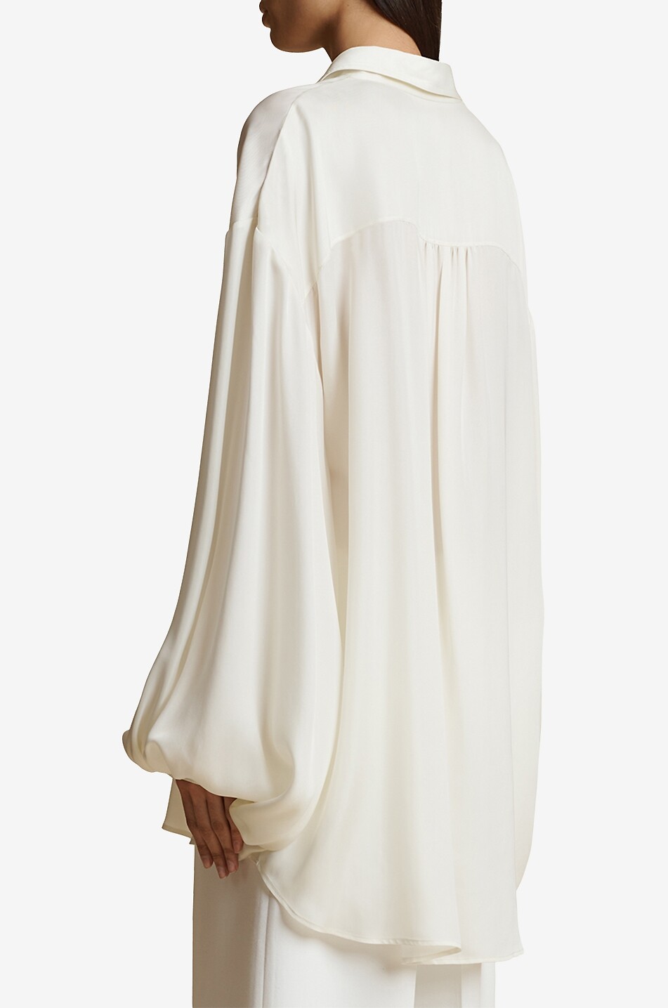 KHAITE Fliessendes Twillhemd Bam Damen CREMEFARBEN 3