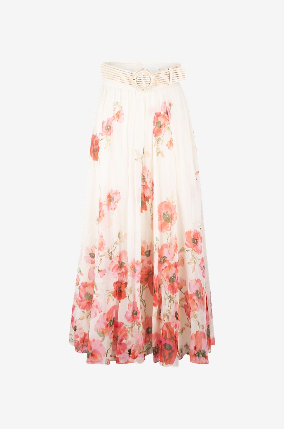 Jupe évasée en mousseline fleurie Lightburst Maxi