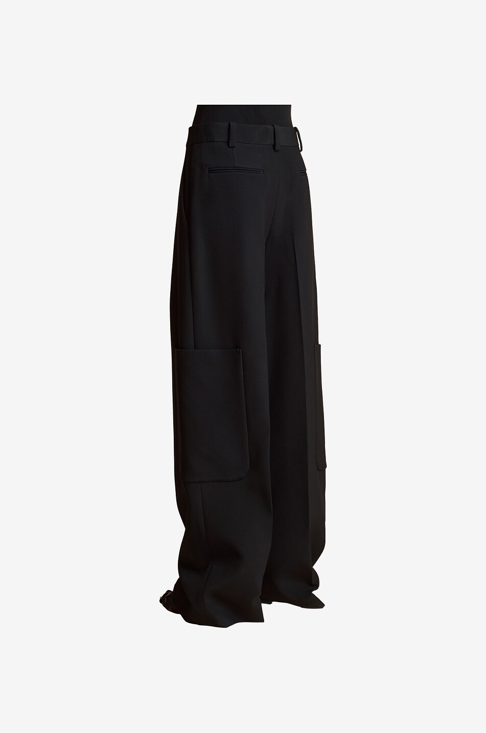 KHAITE Fliessende Cargohose mit weitem Bein The Caiton Damen SCHWARZ 3