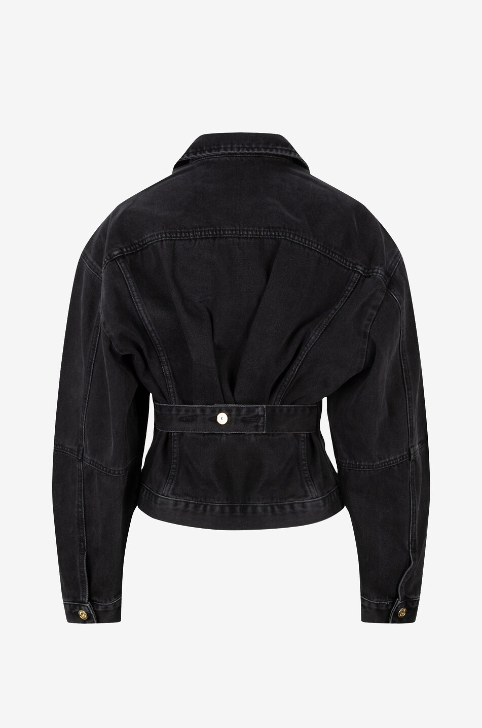 JACQUEMUS La Veste De-Nîmes Black denim jacket Women BLACK 2