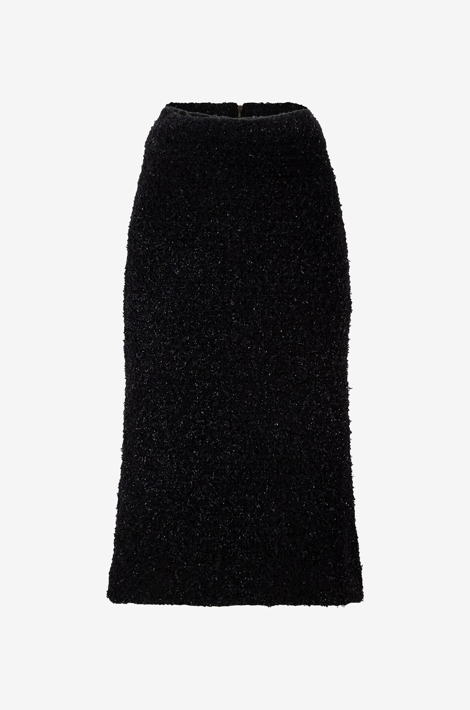 Schmaler Midi-Rock aus Tweed-Strick