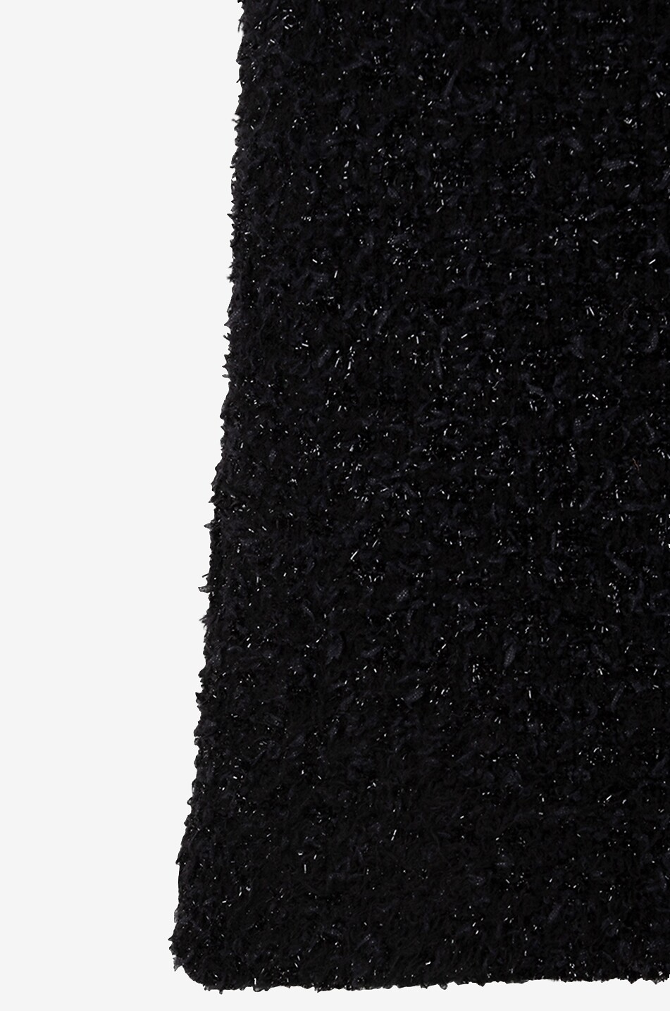 BALENCIAGA Schmaler Midi-Rock aus Tweed-Strick Damen SCHWARZ 3