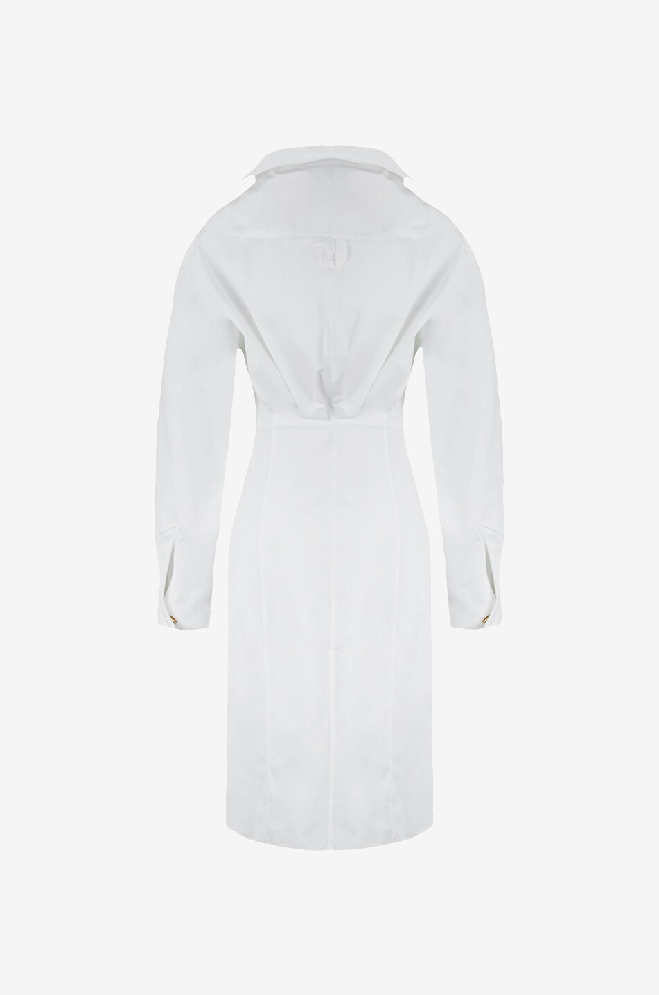 Robe midi asymétrique en popeline La Robe Chemise