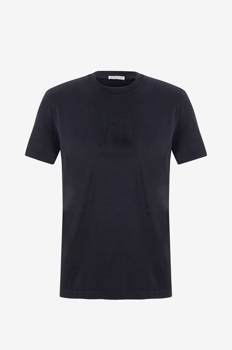 M logo flock printed short-sleeved T-shirt