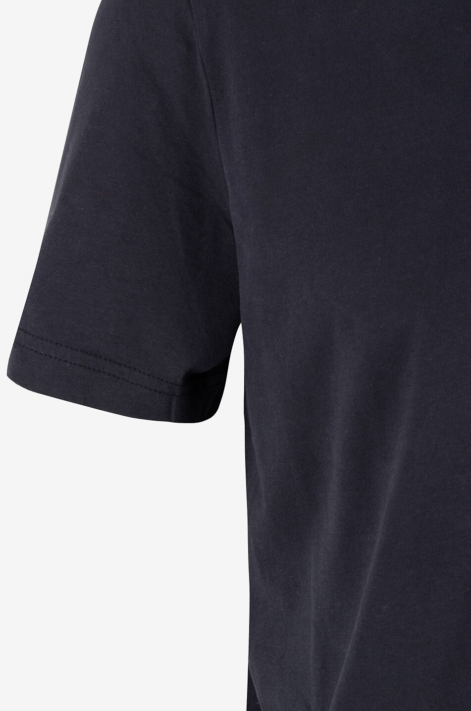 MONCLER M logo flock printed short-sleeved T-shirt Men DARK BLUE 3