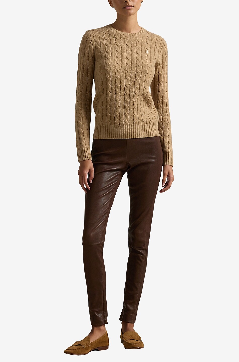 Pony wool and cashmere cable knit jumper - POLO RALPH LAUREN - Bongénie