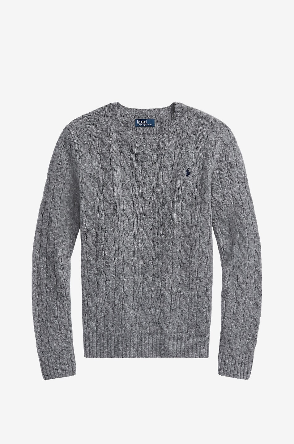 Pony wool and cashmere cable knit jumper