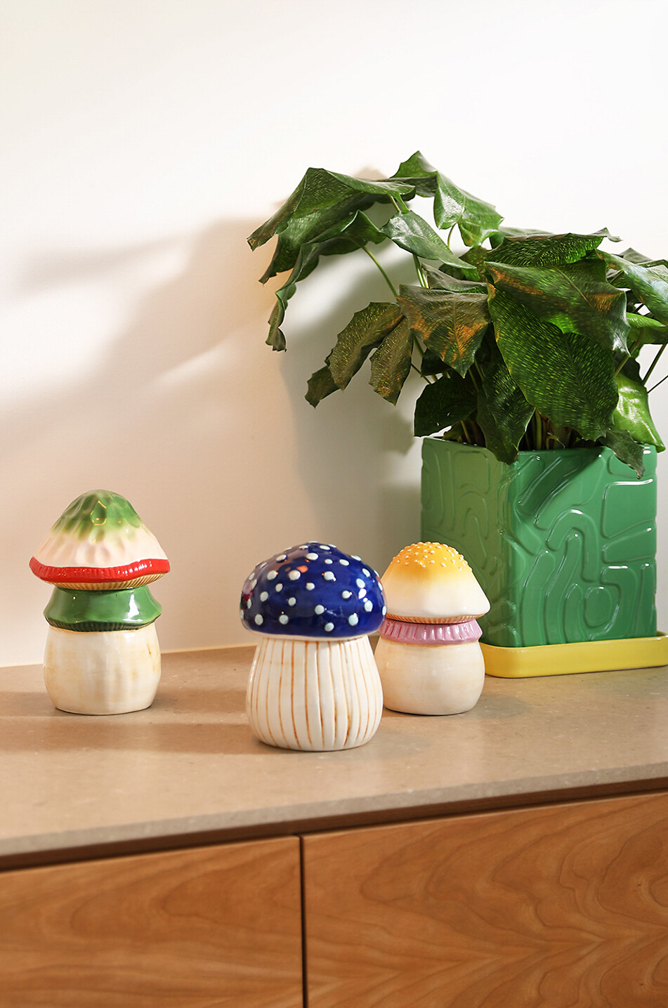 KLEVERING Bocal en dolomite Magic Mushroom Large Maison MULTICOLORE 3