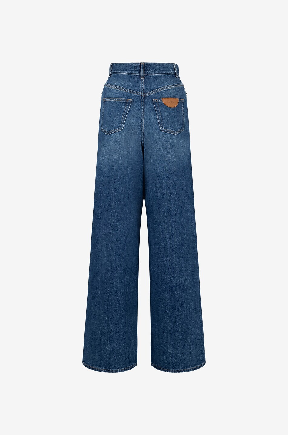 CHLOE Night Blue high-rise wide-leg jeans Women BLUE 2