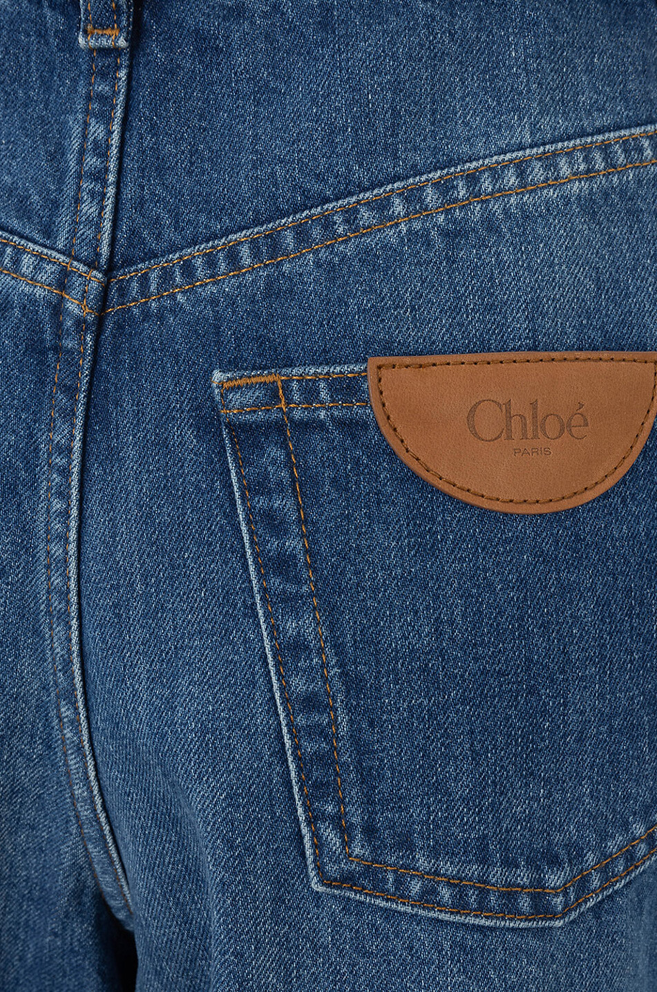 CHLOE Night Blue high-rise wide-leg jeans Women BLUE 3