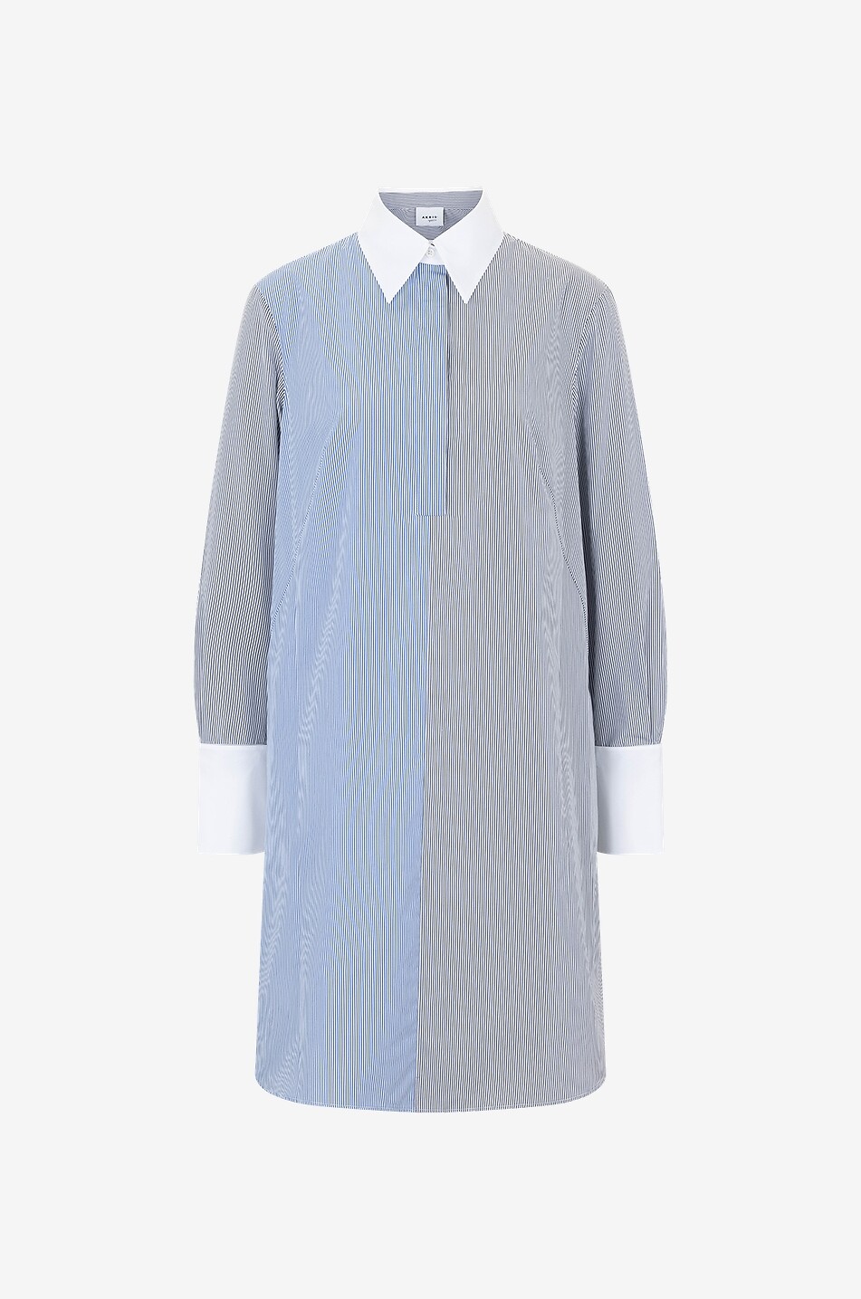 akris punto striped shirt dress Akris punto Sleeveless Parasol Striped Cotton Poplin Crop Shirt, Green Multi, Women's, 36EU, Shirts Tops Blouses Cropped Tops
