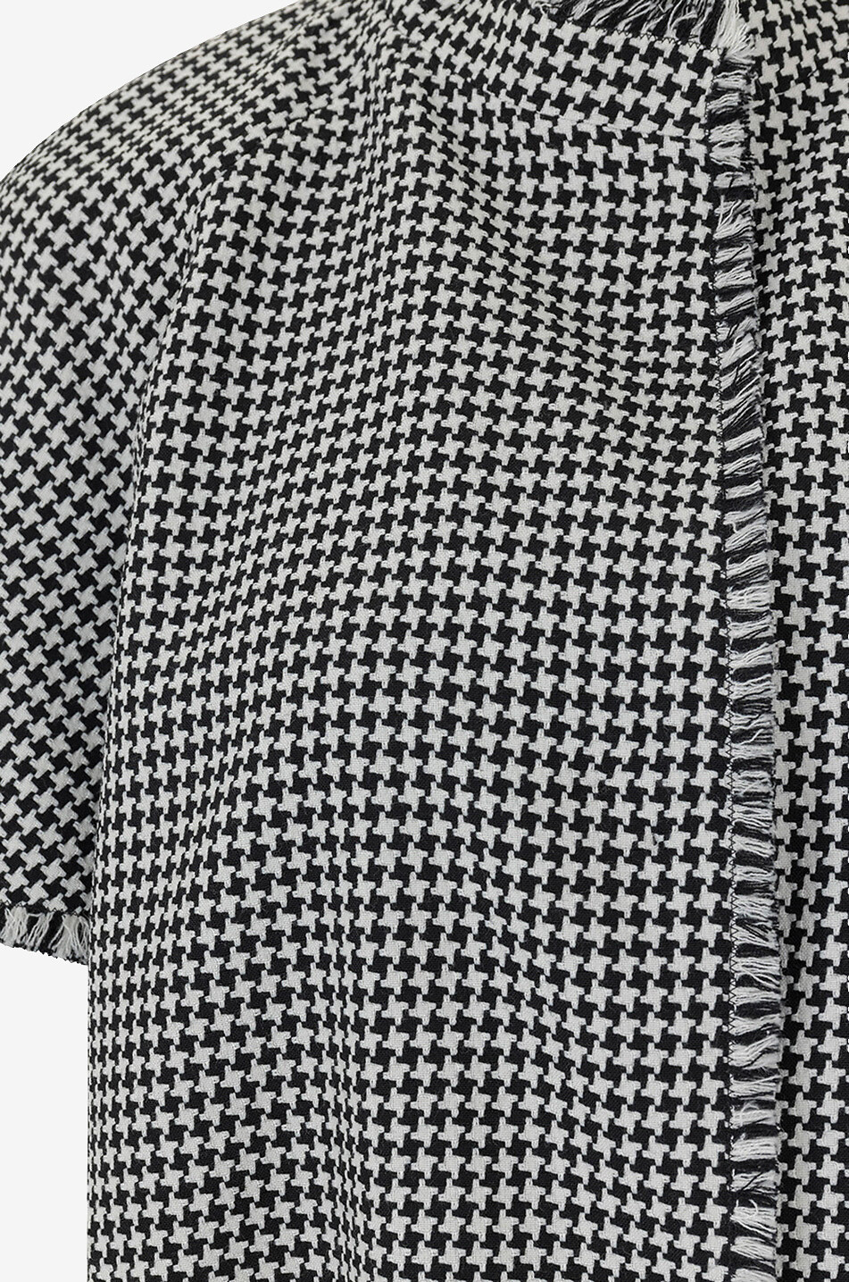 AKRIS PUNTO Kurzarm-Anzugjacke mit Hahnentrittmotiv Damen SCHWARZ 3