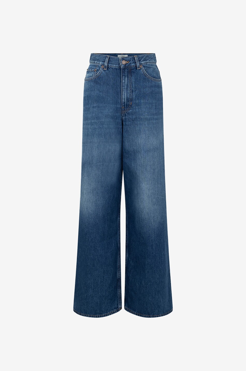 CHLOE Night Blue high-rise wide-leg jeans Women BLUE 1
