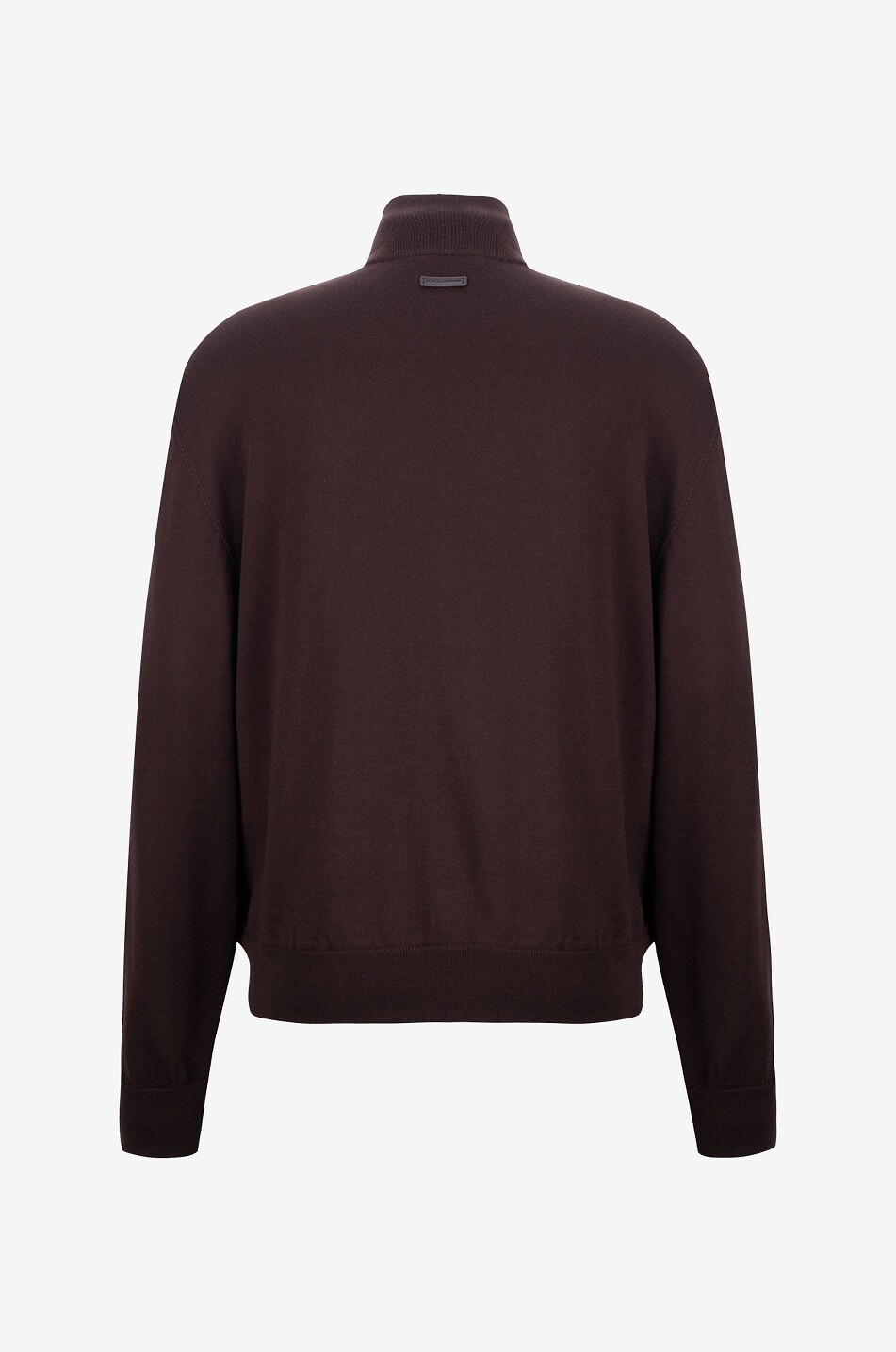 DOLCE & GABBANA Wool knit and perforated suede bomber jacket Men DARK BROWN 2