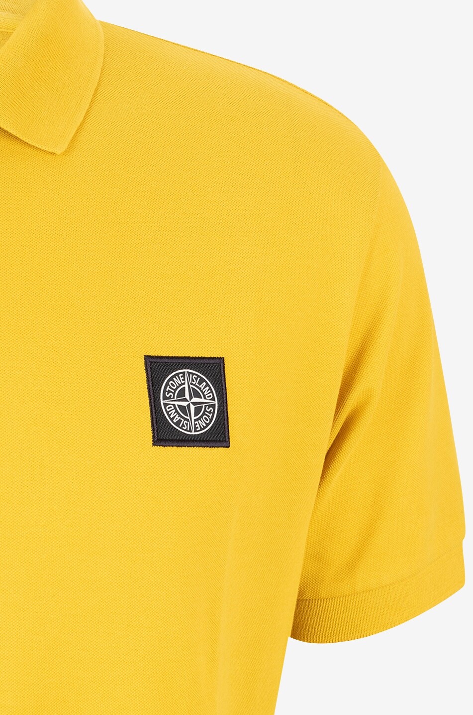 T-shirt Stone Island Homme - Jaune - Taille L - Coton - Occasion Bon État