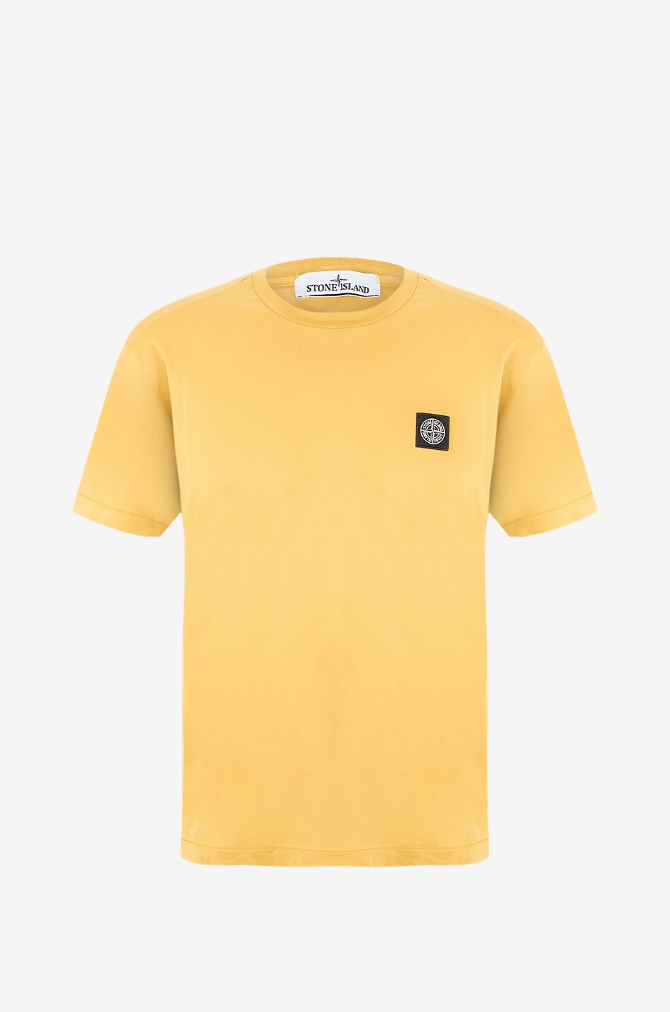 STONE ISLAND Kurzarm-T-Shirt mit Compass-Patch 24113 Herren DUNKELGELB 1